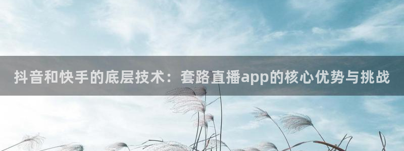 小九足球直播：抖音和快手的底层技术：套路直播app的核心优势与挑战